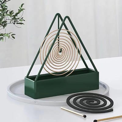 Ijzeren Mosquito Coil Holder & Wierookbrander Frame Wierookhouders Coil Modern Repellent Wierookrek Voor Huishouden Slaapkamer Patio