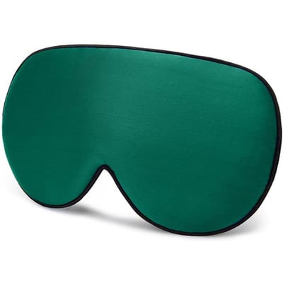 Natuurlijk Moerbeizijde Slaapmasker Zachte Blinddoek Glad Oogmasker Slaaphulpmiddel Oogschaduw Oogbedekking Patch Bandage Comfort groen