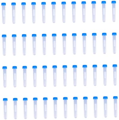 Centrifugebuisjes - Proefbuisjes Lab - Laboratorium Experimenten - Met Lekvrije Dop - 10ml - Transparant