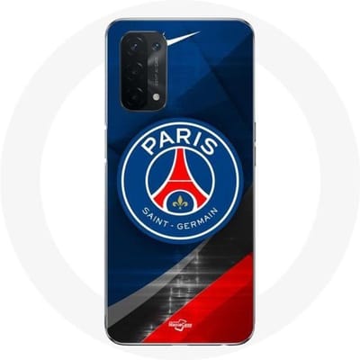 Coque pour Oppo A54 5G - PSG Paris Saint Germain - Logo - Souple - Noir - Protection