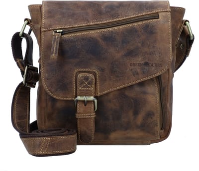 GREENBURRY schoudertas Vintage Crossbody Bag Brown bruine