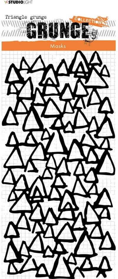 Mask stencil Triangle grunge - Grunge collection nr. 111