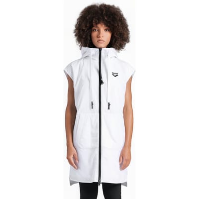 Arena Women's Hooded Sleeveless Jacket Mph White Taglia: M | Parka Outlet | Donna | Bianco