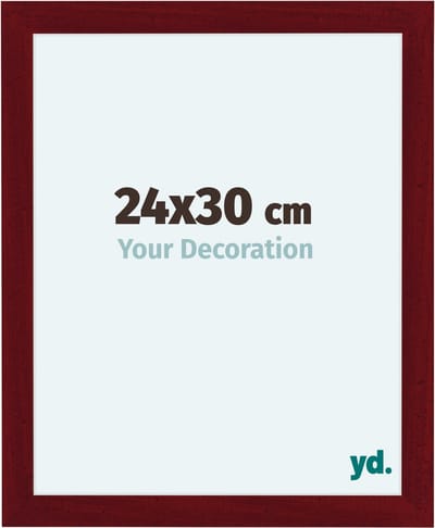 Your Decoration - Fotolijst 24x30 cm - MDF - Wijnrood Geveegd - Como