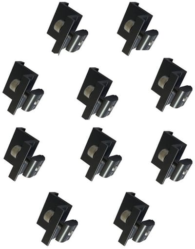 Solar panel eindeklem-zonnepaneel einde clamp-zwart-zonnepanelen einde haak-eindklem zonnepaneel 35mm-10 stuks-Eindklem voor zonnepanelen-RVS-solar end clamp