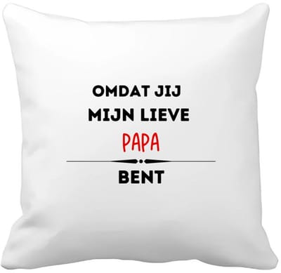 Akyol - omdat jij mijn lieve papa bent Kussen hoes - Vader - de liefste papa - vader cadeautjes - vaderdag - verjaardag - geschenk - kado - 40 bij 40 cm