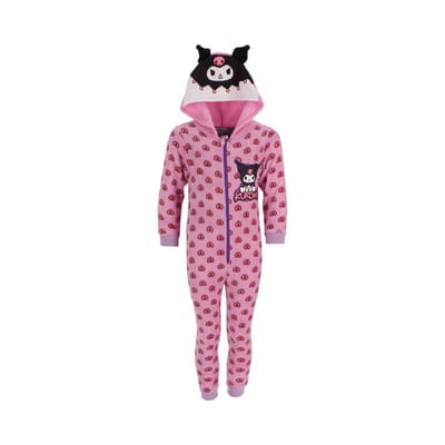 Kuromi Onesie - Maat 110/116 - Polyester - Pyjama - Paars
