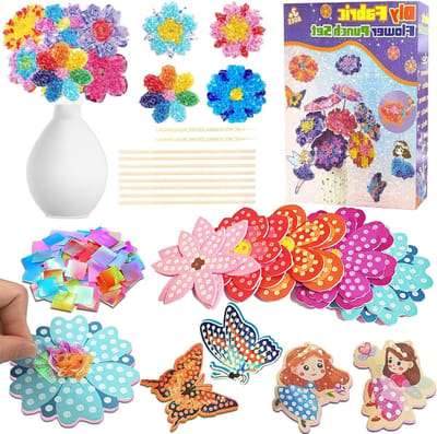Creatieve Knutselset voor Meisjes, Bloemboeketten en Kunst Kits voor Kinderen, Perfecte Verjaardagscadeaus en Feestgeschenken voor 4-6 Jaar