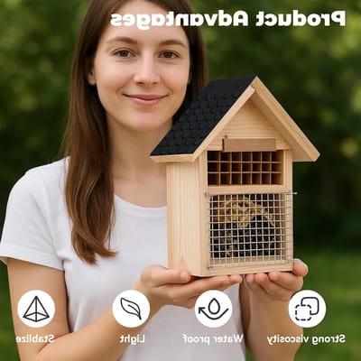 Set van 32 waterdichte dakbedekking voor vogelhuisjes, snijbaar, bitumen shingles, mini stickers, dakpannen, geschikt voor modelbouw en konijnenhokken, zwart