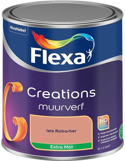 Flexa - Creations Muurverf Extra Mat - Iets Rabarber - Mengverf - 1 L