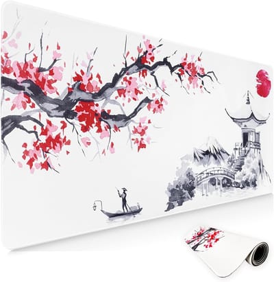 Grote Witte XXL Muismat 900x400mm met Antislip Rubber Onderkant voor Thuis en Kantoor, Ideaal voor Gaming en Werkplek