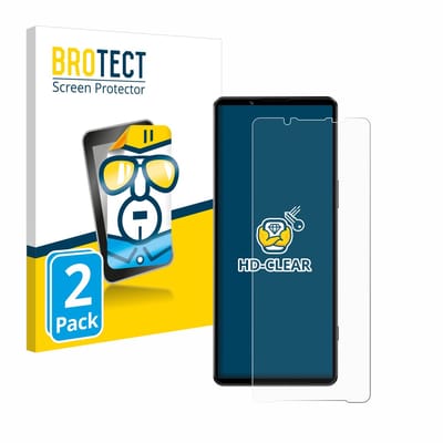 BROTECT - Screenprotector voor Sony Xperia 1 IV - Folie Beschermfolie transparant 2 Stuks