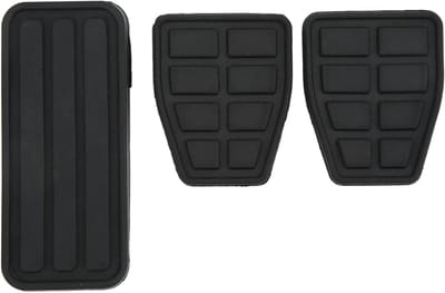 Pedaalhoezen Set - Rem Pedaal Covers - Veiliger Rijden - Vergroot Contactoppervlak - Set Van 3 - Zwart