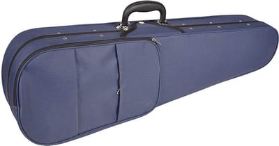 Vioolkoffer Leonardo VC-1344-BU 4/4 pluchen interieur blauw