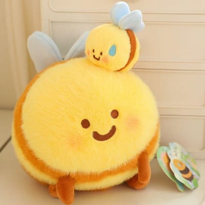 Poupées en Peluche Requin Abeille Ours Coton PP Poupée Abeille Cartoon Jouet en Peluche 8/20cm Forme Abeille Jouets en Peluche Abeille Noël