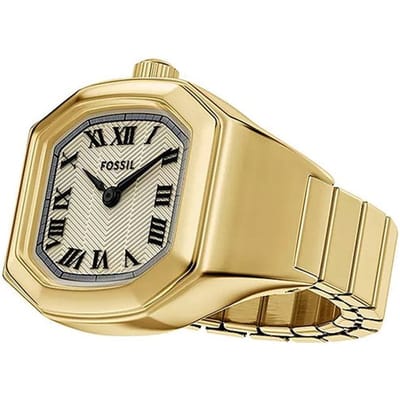 FOSSIL HARLOW WATCH RING Dames Horloge 16 mm - Goudkleurig