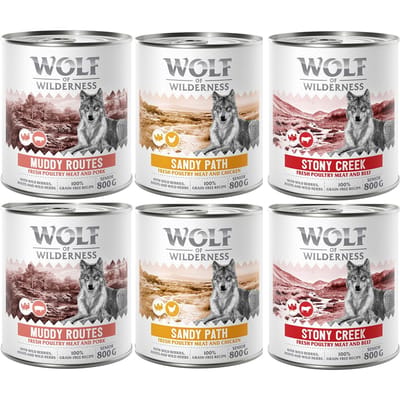 Wolf of Wilderness Senior “Expedition” 6 x 800 g - Mixpakket