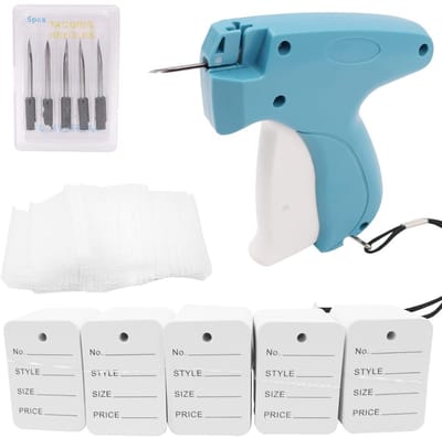 Dailygoods- Kledingstuk Tag Applicator - Kledingstuk Tag Attacher - Bevestigingsmiddelen - Kunststof - Roestvrij Staal - Handig voor consignatieverkoop - Etikettenmachine