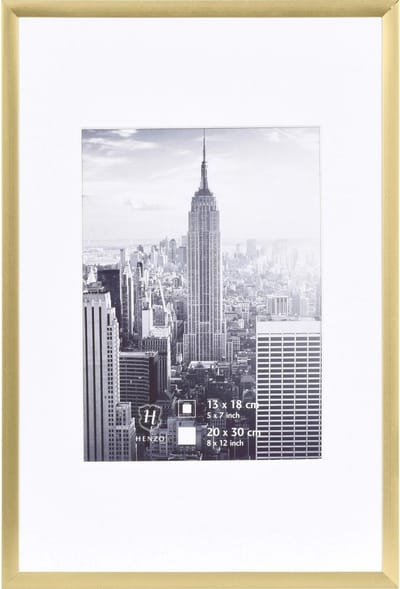 Fotolijst - Henzo - Manhattan - Fotomaat 20x30 cm - Goud