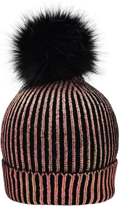 Myrtle Beach Vrouwen/dames Metalen Beanie (Brons / Zwart)