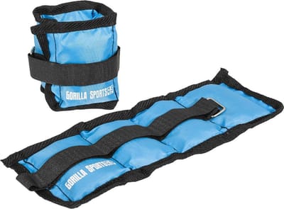 Gorilla Sports Enkelgewichten - 1 kg (2 x 0,5 kg) - Set van 2 - Polsgewichten - Gewichtsmanschetten - Gewichtsboeien