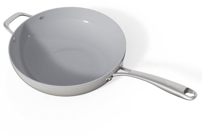 Safecourt Kitchen Keramische wokpan - Ø 28 cm Wokpan - Inductie, Elektrisch, Keramisch & Gas - PFAS & PTFE vrij