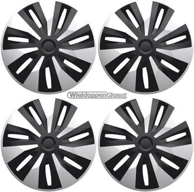 Autostyle BOLLE Wieldoppen 15 inch Orion zilver/zwart voor bestelwagens en campers met bolle velgen. Set a 4 stuks
