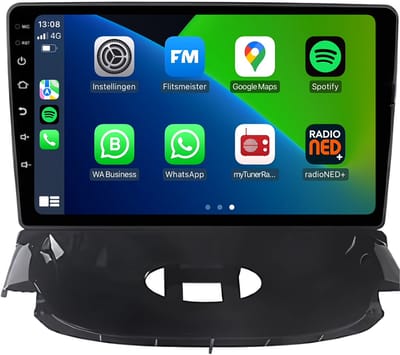 Carplay autoradio geschikt voor Citroën C2 Peugeot 206 | 2004 t/m 2013 | Zwart | Android 13 | Draadloos Apple Carplay & Android auto | 2GB + 32GB | 8-Core processor | Davilon | 2025 model | 2004 2005 2006 2007 2010 2011 2012 2013 | Bluetooth & Wifi