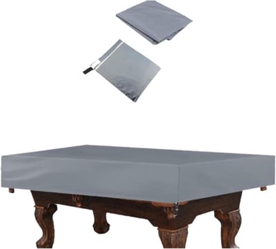 Biljarttafelhoes - Pooltafelbeschermer - Tafel Beschermen - Waterdicht Oxford Materiaal - 8 voet - Zilver
