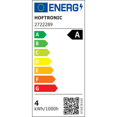 HOFTRONIC E27 LED Filament Lamp Frosted - Energielabel A - 3.8 Watt - 806 lumen - 2700K Warm Wit
