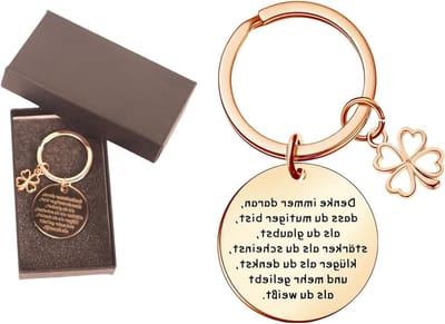 Geluksbrenger sleutelhanger, cadeau voor beste vriendin, moeder of zus, uniek en persoonlijk geschenk voor vrouwen