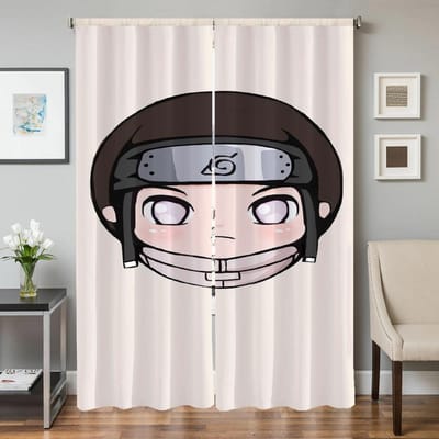 Rideaux d'intérieur de cuisine pour salon, 2 pièces, rideaux occultants, rideau de porte, cloison N-naruto-o, décoration de chambre à coucher W50xH70cmx2pcs-CL