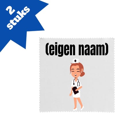 Akyol - dokter vrouw met eigen naam brillendoekjes - Dokter - iemand die dokter is - cadeau - verjaardag - kado - ziekenhuis - 17,8 bij 17,8 cm - 2 stuks