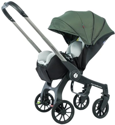 Betaalbare Goederen® kinderwagen - groen - kinderwagen 3 in 1 - kinderwagens - wandelwagen - Multifunctionele Kinderwagen - Opvouwbaar - Autostoeltje