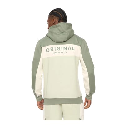 Crosshatch Heren Castlebay Hoodie (Licht Olijf)