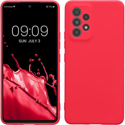 kwmobile telefoonhoesje geschikt voor Samsung Galaxy A53 5G - Hoesje voor smartphone - Precisie camera uitsnede - In neon roze