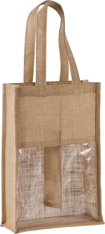 Kimood Flessentas van jute KI0268 - Natural - One size