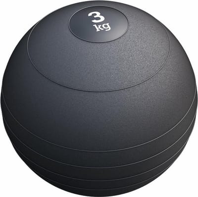 Gorilla Sports Slam Ball - 3 kg - Slijtvast - Zwart