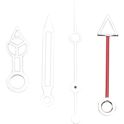 Legering Horloge Uur Minuut Seconde Wijzers Set voor ETA3186 Horlogeuurwerk Horloge Reparatie Onderdelen white