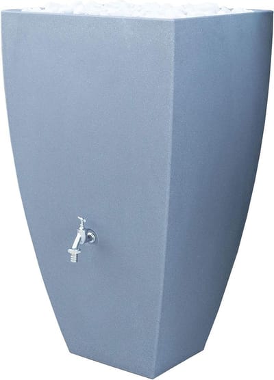 Regenton Grijs - Regenvat Waterton - Tuin Water Geven - Dubbele Filtering - 200 Liter - Graniet