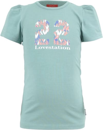 Lovestation22-Meisjes T-Shirt-Bodine-Cali waves-Aqua