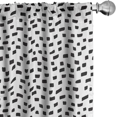 ABAKUHAUS Gordijnset – 2x75x175 cm – Verduisterend, Microvezel