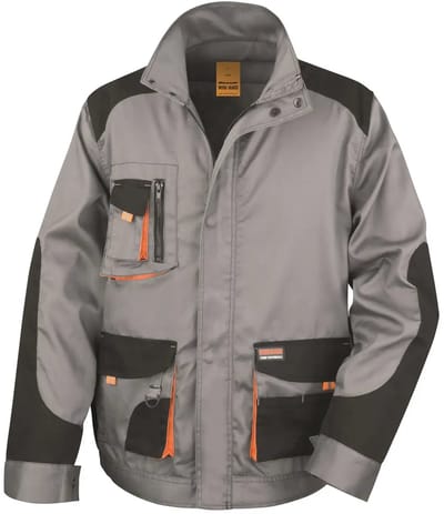Result Lite Jacket RT316 - Grey/Black/Orange - XS