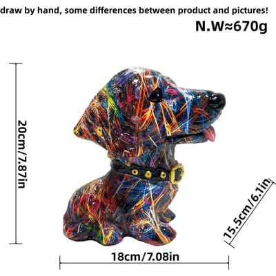 Nieuwe Transfer Hond met Groot Hoofd Hars Ambachten Sieraden Woonkamer Kantoor Bureau Decoratie Benodigdheden Cadeaus