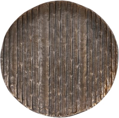 Casa Vivante Calabria Decoratie Bord - Ø27 cm - Donkergoud