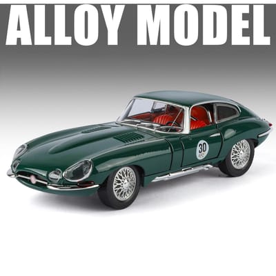 1:24 E-Type Legering Klassieke Sportwagen Model Diecasts Metaal Retro Oude Voertuigen Auto Model Hoge Simulatie Geluid Licht Kinder Speelgoed Cadeau