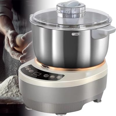 Elektrische Deegmenger - Deegmaker Keuken - Professioneel Bakken - Met Gisting & Timer - 5L Capaciteit - Zilver