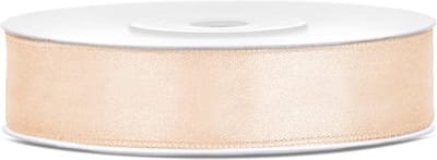 Partydeco - Satijn lint cream 12mm/rol 25m