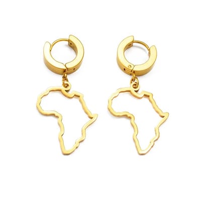 Lucardi Dames Stalen goldplated oorbellen ovaal - Oorbellen - Staal - Goudkleurig