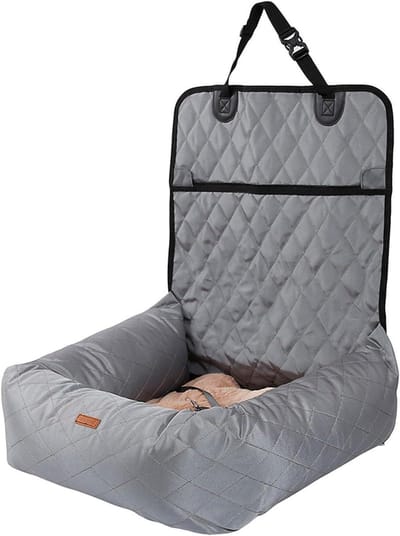 Honden autostoel - Reisstoel huisdier - Veilig reizen - Waterdicht en wasbaar - 60x50x60 cm - Zwart